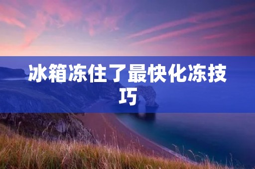 冰箱冻住了最快化冻技巧 冰箱冻住了最快化冻技巧