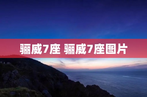 骊威7座 骊威7座图片