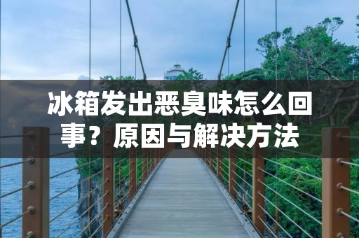 冰箱发出恶臭味怎么回事？原因与解决方法