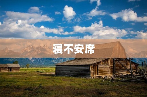 寝不安席：探索睡眠障碍的原因与解决方法