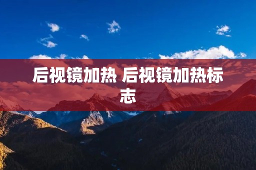 后视镜加热 后视镜加热标志