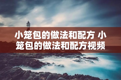 小笼包的做法和配方 小笼包的做法和配方视频教程
