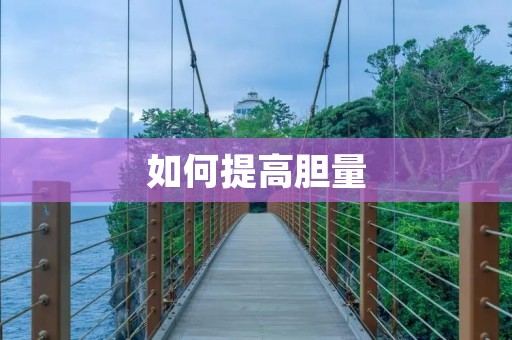 如何提高胆量:勇往直前的秘诀