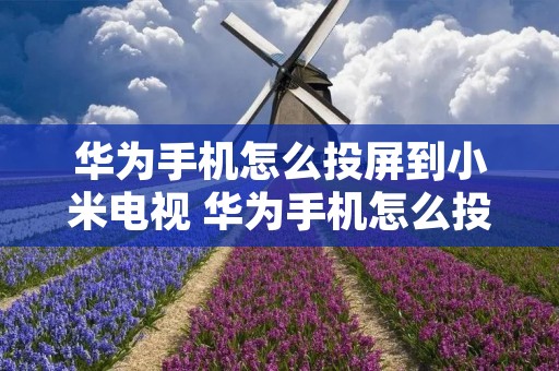 华为手机怎么投屏到小米电视 华为手机怎么投屏到小米电视机全屏