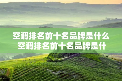 空调排名前十名品牌是什么 空调排名前十名品牌是什么意思 空调排名前十名品牌是什么 空调排名前十名品牌是什么意思