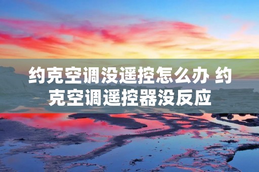 约克空调没遥控怎么办 约克空调遥控器没反应