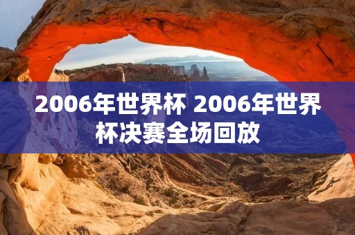 2006年世界杯 2006年世界杯决赛全场回放 2006年世界杯 2006年世界杯决赛全场回放