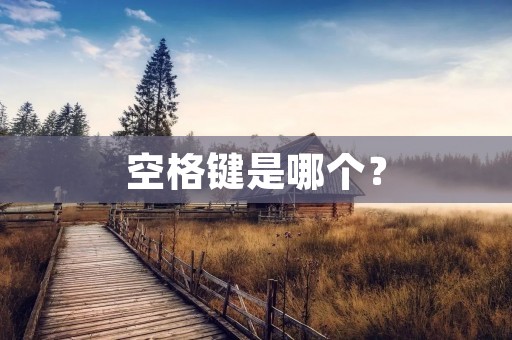 空格键是哪个？