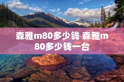 森雅m80多少钱 森雅m80多少钱一台