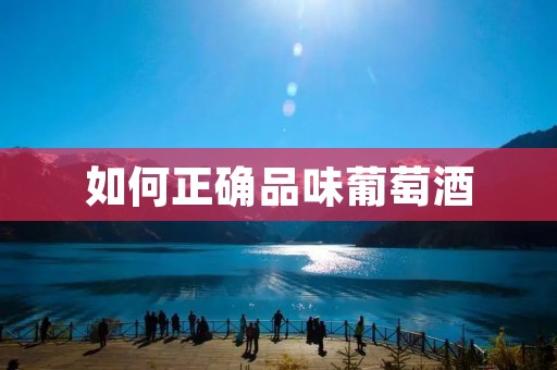 如何正确品味葡萄酒