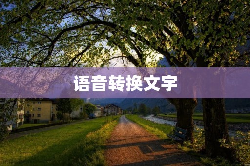 语音转换文字：实现语音信息的便捷转写