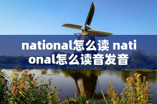 national怎么读 national怎么读音发音