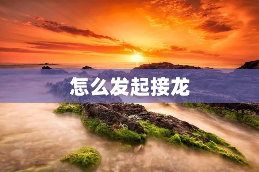 怎么发起接龙