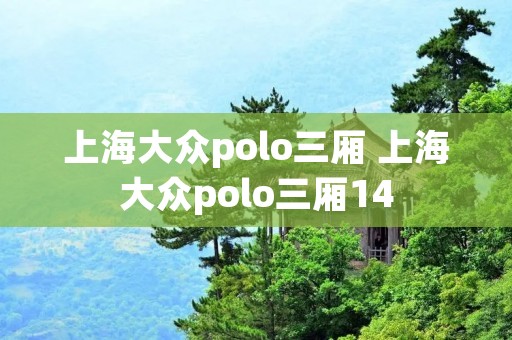 上海大众polo三厢 上海大众polo三厢14 上海大众polo三厢 上海大众polo三厢14