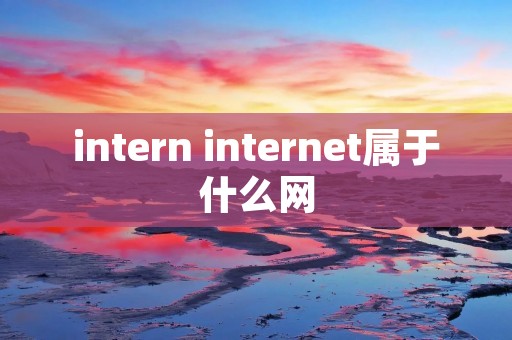 intern internet属于什么网