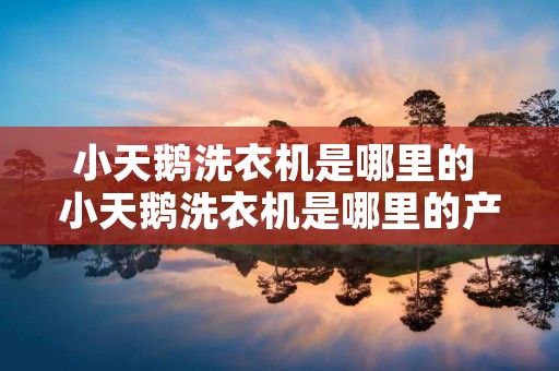 小天鹅洗衣机是哪里的 小天鹅洗衣机是哪里的产品 小天鹅洗衣机是哪里的 小天鹅洗衣机是哪里的产品