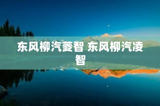 东风柳汽菱智 东风柳汽凌智