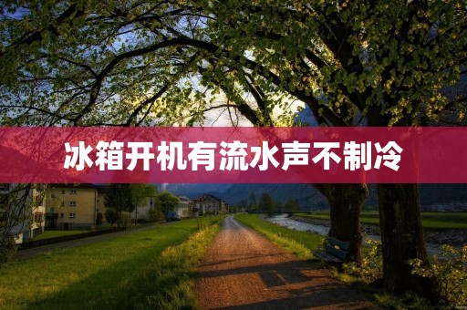 冰箱开机有流水声不制冷：原因与解决方法