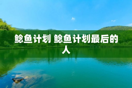 鲶鱼计划 鲶鱼计划最后的人