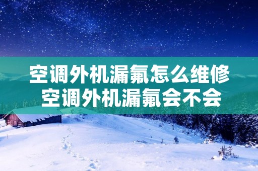 空调外机漏氟怎么维修 空调外机漏氟会不会中毒 空调外机漏氟怎么维修 空调外机漏氟会不会中毒
