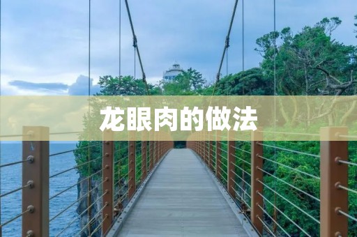 龙眼肉的做法:香甜饱满的佳肴