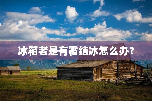 冰箱老是有霜结冰怎么办? 冰箱老是有霜结冰怎么办?
