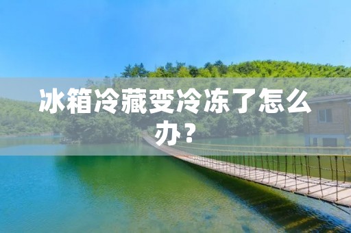 冰箱冷藏变冷冻了怎么办? 冰箱冷藏变冷冻了怎么办?