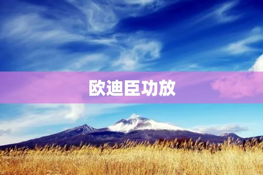 欧迪臣功放：音乐的灵魂引领者