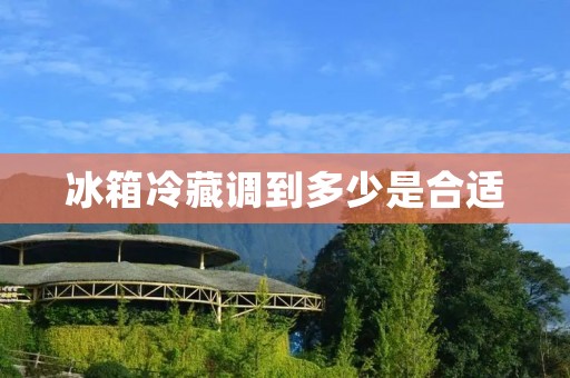 冰箱冷藏调到多少是合适 冰箱冷藏调到多少是合适
