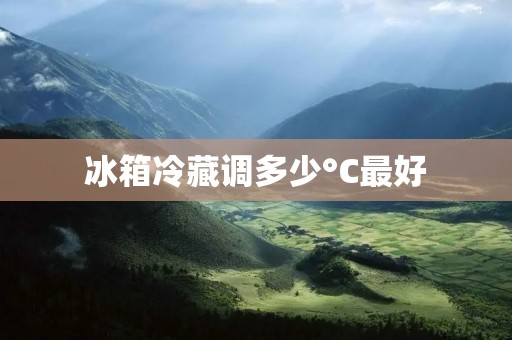 冰箱冷藏调多少°C最好 冰箱冷藏调多少°C最好