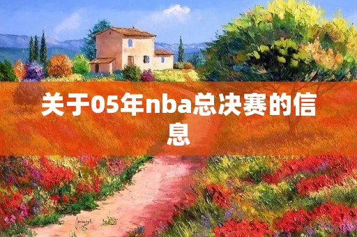 关于05年nba总决赛的信息