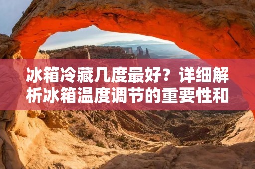 冰箱冷藏几度最好？详细解析冰箱温度调节的重要性和最佳设置方法