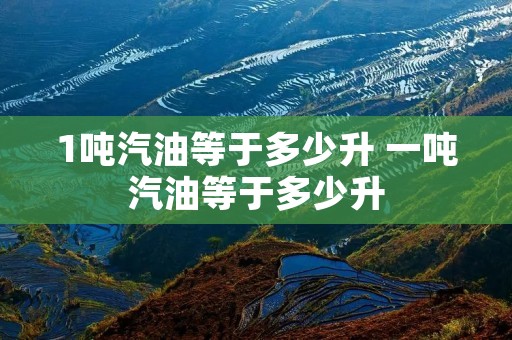 1吨汽油等于多少升 一吨汽油等于多少升