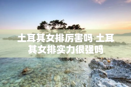 土耳其女排厉害吗 土耳其女排实力很强吗