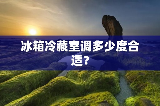 冰箱冷藏室调多少度合适? 冰箱冷藏室调多少度合适?