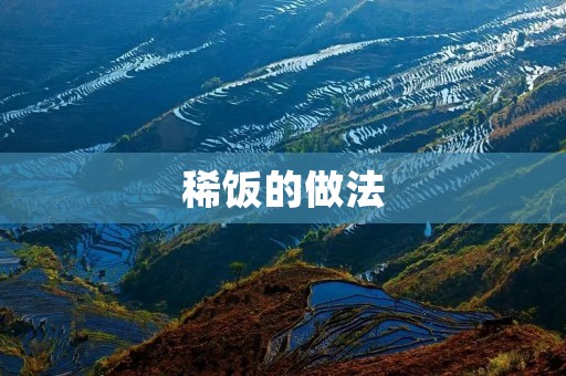 稀饭的做法:让你回味无穷的美味早餐 稀饭的做法:让你回味无穷的美味早餐