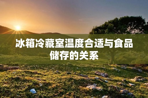 冰箱冷藏室温度合适与食品储存的关系