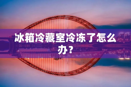 冰箱冷藏室冷冻了怎么办? 冰箱冷藏室冷冻了怎么办?