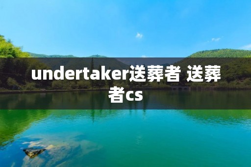 undertaker送葬者 送葬者cs