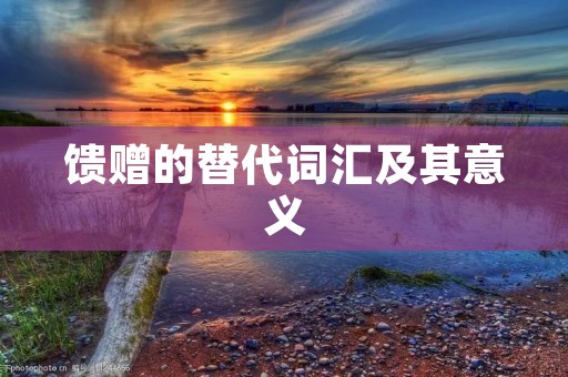 馈赠的替代词汇及其意义