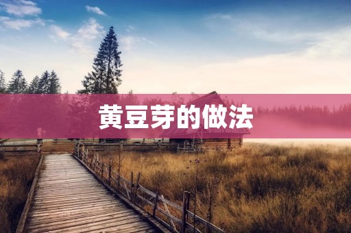 黄豆芽的做法:营养丰富的美味佳肴