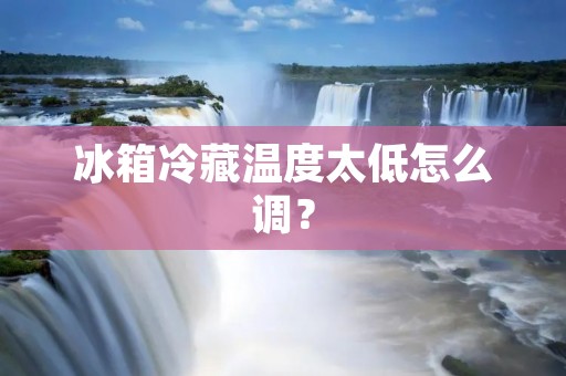 冰箱冷藏温度太低怎么调? 冰箱冷藏温度太低怎么调?