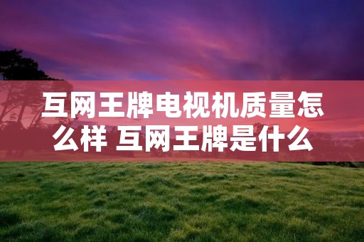 互网王牌电视机质量怎么样 互网王牌是什么意思 互网王牌电视机质量怎么样 互网王牌是什么意思