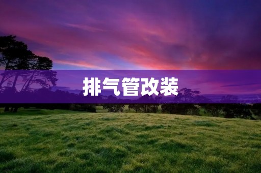 排气管改装:释放动力与个性的完美结合 排气管改装:释放动力与个性的完美结合