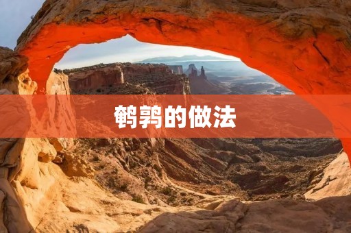 鹌鹑的做法：美味佳肴的制作秘籍
