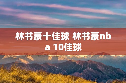 林书豪十佳球 林书豪nba 10佳球