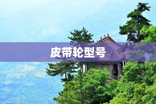 皮带轮型号:选择适合的皮带轮为机械传动保驾护航 皮带轮型号:选择适合的皮带轮为机械传动保驾护航