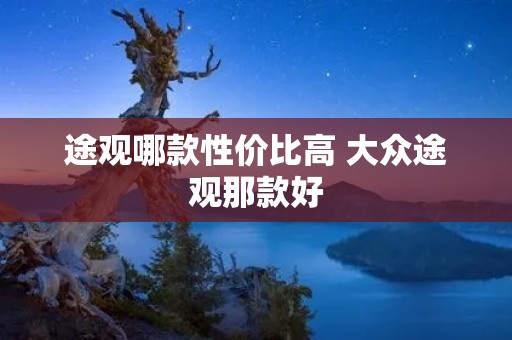 途观哪款性价比高 大众途观那款好 途观哪款性价比高 大众途观那款好