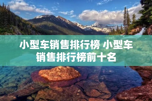 小型车销售排行榜 小型车销售排行榜前十名