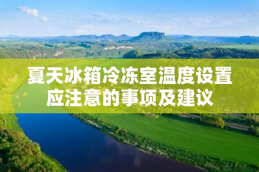 夏天冰箱冷冻室温度设置应注意的事项及建议